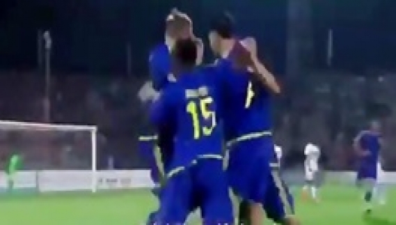 گلزنی سعید عزت اللهی در پلی آف لیگ قهرمانان اروپا
